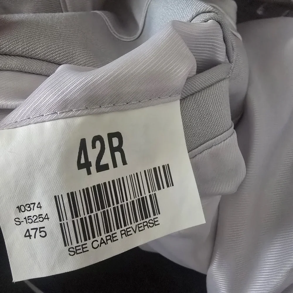 ALLURE MEN CEMENT GREY Tuxedo Sports‎ Coat Blazer Notch Coat 42R Formal Wear